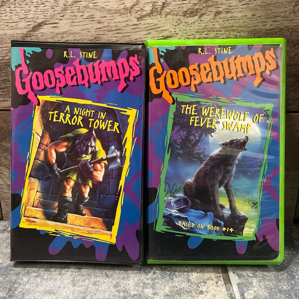 2 Goosebumps VHs bundle tested